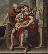 Hagar Leaves the House of Abraham. Artist: Mola, Pier Francesco (1612-1666)
