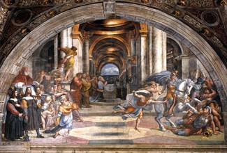 The Expulsion of Heliodorus, 1511-1512. Artist: Raphael (1483-1520)