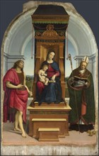 The Madonna and Child with Saint John the Baptist and Saint Nicholas of Bari (The Ansidei Madonna), 1505. Artist: Raphael (1483-1520)