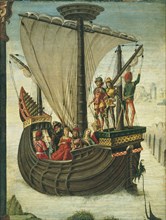 The Argonauts leaving Colchis, c. 1480. Artist: De' Roberti, Ercole (c. 1450-1496)