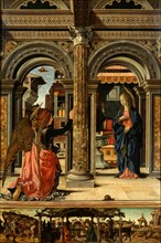 The Annunciation, 1470-1472. Artist: Del Cossa, Francesco (1436-1478)