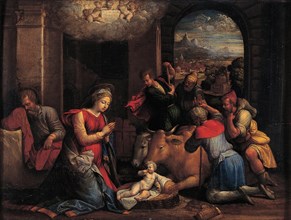 The Adoration of the Shepherds, 1536-1537. Artist: Garofalo, Benvenuto Tisi da (1481-1559)