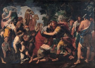 Meeting between Esau and Jacob, 1636-1641. Artist: Bottala, Giovanni Maria (1613-1644)