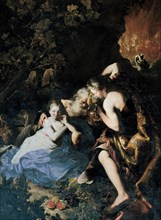 Lot and his Daughters, 1695-1696. Artist: Guidobono, Bartolomeo (1654-1709)