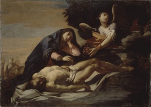 The Lamentation over Christ, Mid of 17th cen.. Artist: Stanzione, Massimo (ca. 1585-ca. 1658)