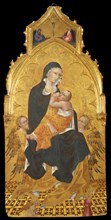 Madonna with Child and Angels. The Annunciation, c. 1440. Artist: Giovanni di Paolo (ca 1403-1482)