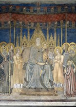 Maestà, 1317. Artist: Memmi, Lippo (1291-1356)