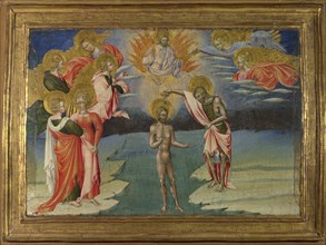 The Baptism of Christ (Predella Panel), 1454. Artist: Giovanni di Paolo (ca 1403-1482)