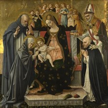 The Mystic Marriage of Saint Catherine of Siena, c.1490-1495. Artist: Lorenzo d'Alessandro (ca 1445-1503)