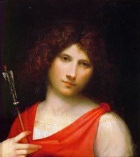 Young Man with Arrow, c. 1505. Artist: Giorgione (1476-1510)