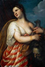 Judith with the Head of Holofernes, before 1636. Artist: Padovanino (1588-1649)