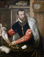 Portrait of Jacopo Strada (1507-1588), ca 1567. Artist: Titian (1488-1576)