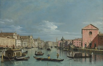 Venice. Upper Reaches of the Grand Canal facing Santa Croce, 1740s. Artist: Bellotto, Bernardo (1720-1780)