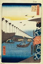 Yoroi no watashi Koami-cho (One Hundred Famous Views of Edo), 1856-1858. Artist: Hiroshige, Utagawa (1797-1858)