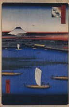 Mitsumata Wakarenofuchi (One Hundred Famous Views of Edo), 1856-1858. Artist: Hiroshige, Utagawa (1797-1858)