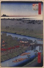 The Yanagishima Island (One Hundred Famous Views of Edo), 1856-1858. Artist: Hiroshige, Utagawa (1797-1858)