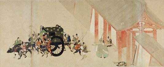 Illustrated Tale of the Heiji Civil War (The Imperial Visit to Rokuhara) 2 scroll, 13th century. Artist: Anonymous
