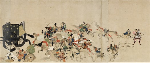 Illustrated Tale of the Heiji Civil War (The Imperial Visit to Rokuhara) 3 scroll, 13th century. Artist: Anonymous