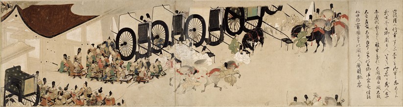 Illustrated Tale of the Heiji Civil War (The Imperial Visit to Rokuhara) 6 scroll, 13th century. Artist: Anonymous