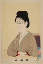 True beauty (Shin Bijin), 1897. Artist: Chikanobu, Toyohara (1838?1912)