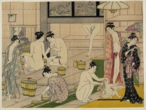 The Bathhouse Women, 1790s. Artist: Kiyonaga, Torii (1752-1815)