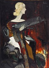 Madonna with a Machine Gun, 1932. Artist: Padegs, Karlis (1911-1940)