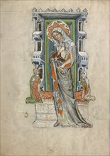 Saint Hedwig of Silesia with Duke Ludwig of Legnica and Brieg and Duchess Agnés, 1353. Artist: Court workshop of Duke Ludwig I of Liegnitz (active 1350-1398)