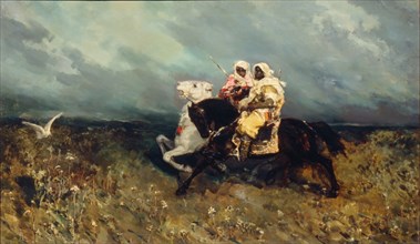Bedouins. Artist: Kotarbinsky, Vasilii (Wilhelm) Alexandrovich (1849-1921)