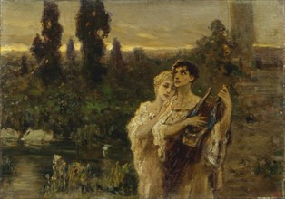 Elegy. Artist: Kotarbinsky, Vasilii (Wilhelm) Alexandrovich (1849-1921)