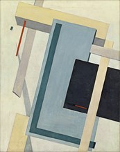 Proun 4 B, 1919-1920. Artist: Lissitzky, El (1890-1941)