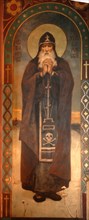Saint Paphnutius of Borovsk, 1885-1896. Artist: Vasnetsov, Viktor Mikhaylovich (1848-1926)
