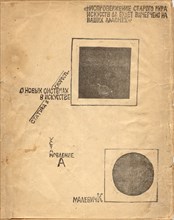 On New Systems in Art: Statics and Speed (after Malevich), 1919. Artist: Lissitzky, El (1890-1941)