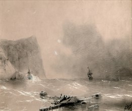 The disaster of the British fleet off the coast of Balaclava on November 14th, 1854, 1854. Artist: Aivazovsky, Ivan Konstantinovich (1817-1900)