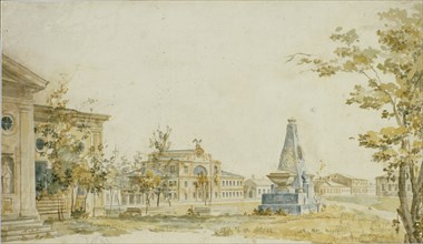 The Square in Kherson, 1797. Artist: Alexeyev, Fyodor Yakovlevich (1753-1824)