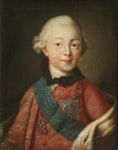Portrait of Grand Duke Pavel Petrovich (1754-1801), 1765. Artist: Antropov, Alexei Petrovich (1716-1795)