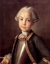 Portrait of Count Nikolai Petrovich Sheremetev as Child, 1750s. Artist: Argunov, Ivan Petrovich (1729-1802)