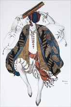 Jewish Dance. Costume design for the ballet Cléopatre, 1910. Artist: Bakst, Léon (1866-1924)