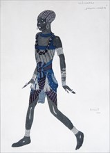 Costume design for the ballet Cléopatre, 1909. Artist: Bakst, Léon (1866-1924)