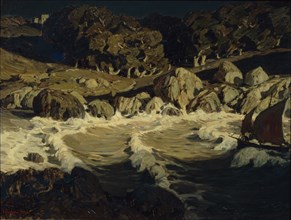 Night At Sea, 1903. Artist: Bogayevsky, Konstantin Fyodorovich (1872-1943)