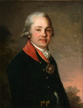 Portrait of Alexander Dmitriyevich Arsenyev, 1796-1797. Artist: Borovikovsky, Vladimir Lukich (1757-1825)