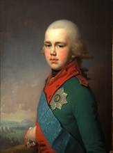 Portrait of Grand Duke Constantine Pavlovich of Russia (1779-1831), 1795. Artist: Borovikovsky, Vladimir Lukich (1757-1825)