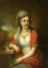 Portrait of Countess Yekaterina Alexeyevna Musina-Pushkina, 1797. Artist: Borovikovsky, Vladimir Lukich (1757-1825)