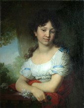 Portrait of Countess Maria Alexeyevna Orlova-Denisova, 1801. Artist: Borovikovsky, Vladimir Lukich (1757-1825)