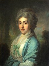 Portrait of Yekaterina Alexandrovna Novosiltseva, 1794. Artist: Borovikovsky, Vladimir Lukich (1757-1825)