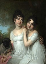 Portrait of Countesses E.A. and A.A. Kurakin, 1802. Artist: Borovikovsky, Vladimir Lukich (1757-1825)
