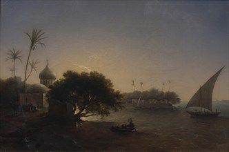View of the Nile in Egypt, 1851. Artist: Chernetsov, Grigori Grigorievich (1802-1865)