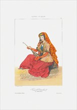 Woman of Shamakhy (From: Scenes, paysages, meurs et costumes du Caucase), 1840. Artist: Gagarin, Grigori Grigorievich (1810-1893)