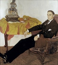 Portrait of Michail Ivanovich Tereshchenko (1886-1956), 1911-1914. Artist: Golovin, Alexander Yakovlevich (1863-1930)