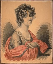 Portrait of Countess Varvara Ivanovna Golitsyna (?-1804), née Shipova, 1820s. Artist: Hampeln, Carl, von (1794-after 1880)