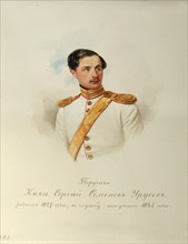Portrait of Count Sergei Semyonovich Urusov (1827-1897) (From the Album of the Imperial Horse Guards), 1846-1849. Artist: Hau (Gau), Vladimir Ivanovich (1816-1895)